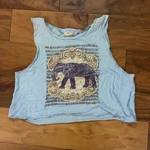 Boho crop tank